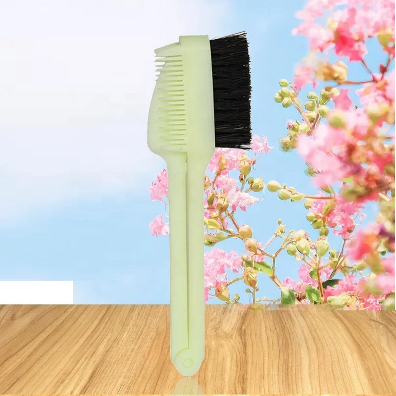  Hot selling beauty tool eyelash eyebrow edge control brush double sided plastic
