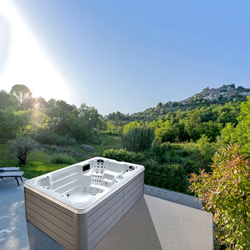 2 person endless swim spa pool outdoor self-cleaning circulation and whirlpool function swim spa pool