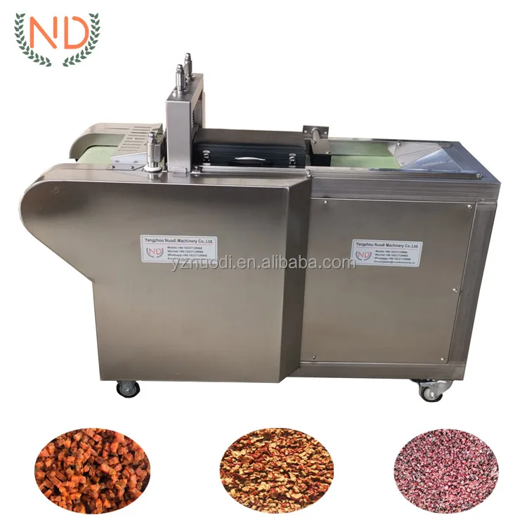 Preserved fruit cutting machine Dried fruit cube cutter Dry blueberry fruits dicing machine