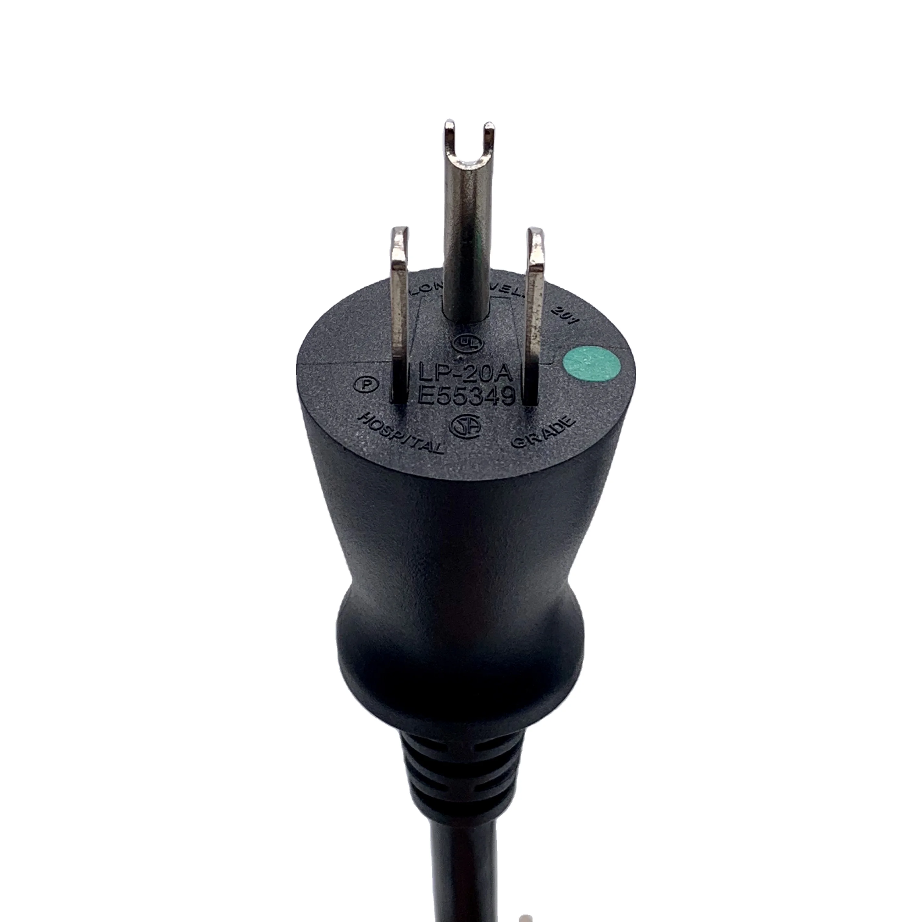 Hot sale factory direct sell Medical Power Cable 3 Pin Plug C13 NEMA 515P 10A 125V USA Medical Power Cord