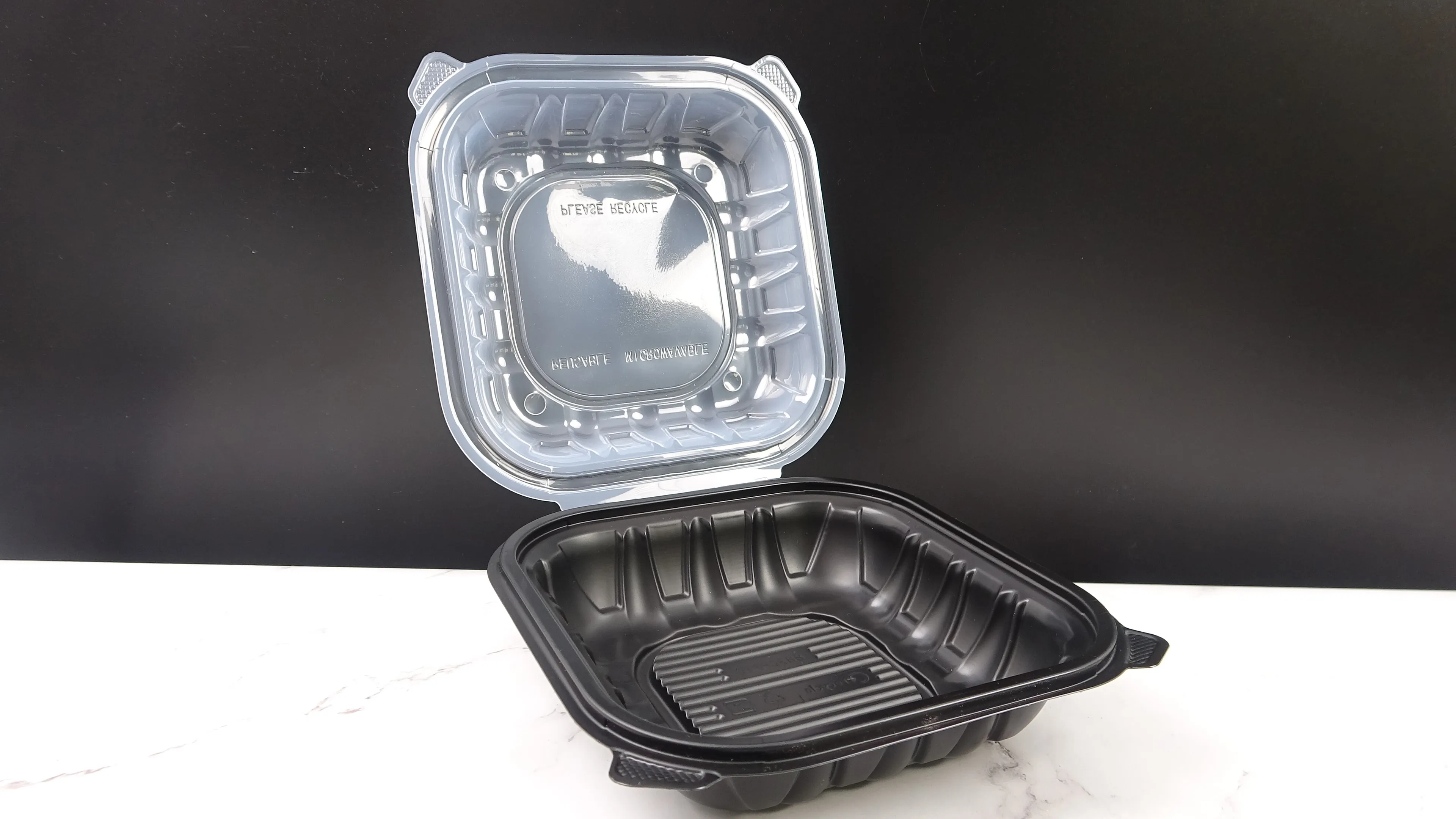 Fuling Disposable Hinged Container Eco Microwave Plastic Transparent Clamshell Take Out Food Box