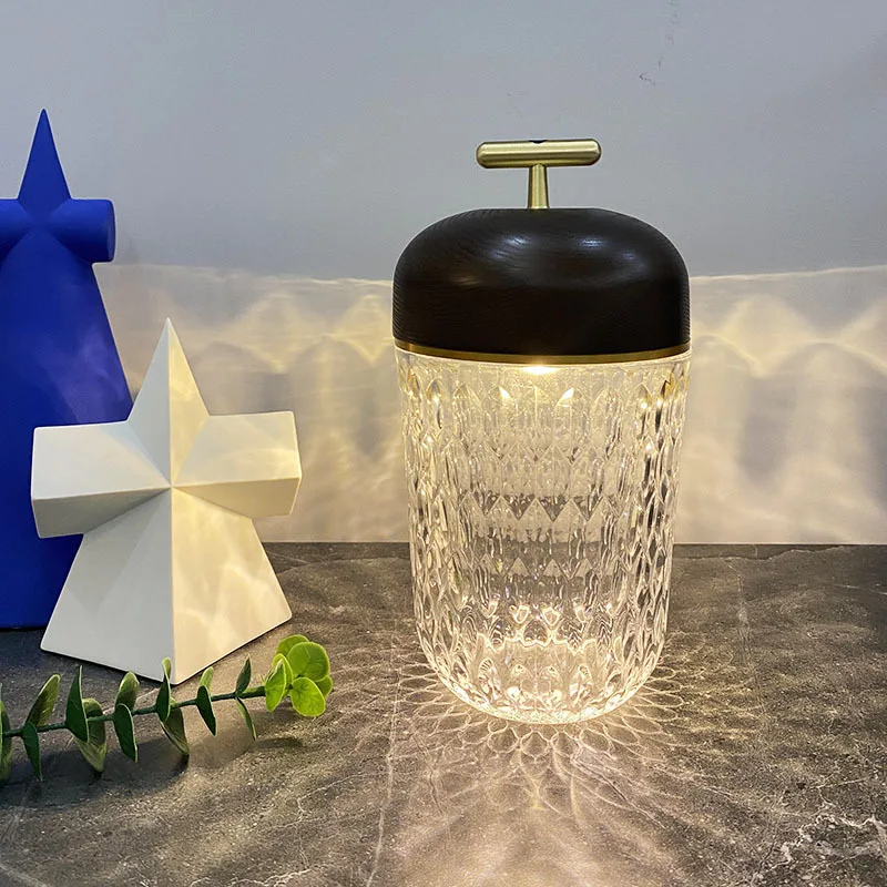  Modern Luxury Lights Touch Lamp Dimmable Bedside Restaurant Party mini Crystal