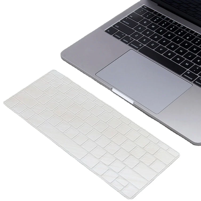Прозрачный силиконовый Совместимый Чехол для клавиатуры с MacBook Air 13 дюймов A1466 A1369 2010-2017