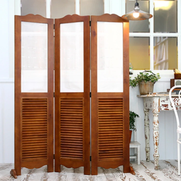 Newly Modern design Fashion removable decorative Wooden Folding screen room divider
