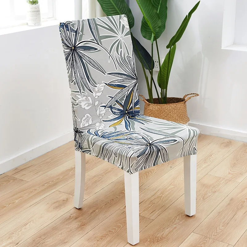 Non-slip Printed stretch removable washable chair covers for restaurants, hotels, ceremonies, banquets and wedding parties