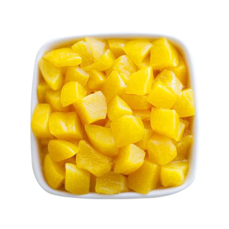 
Top Sales Hotest Delicious Healthy Nutrition Canned Fruits Peach Dices In Syrup 