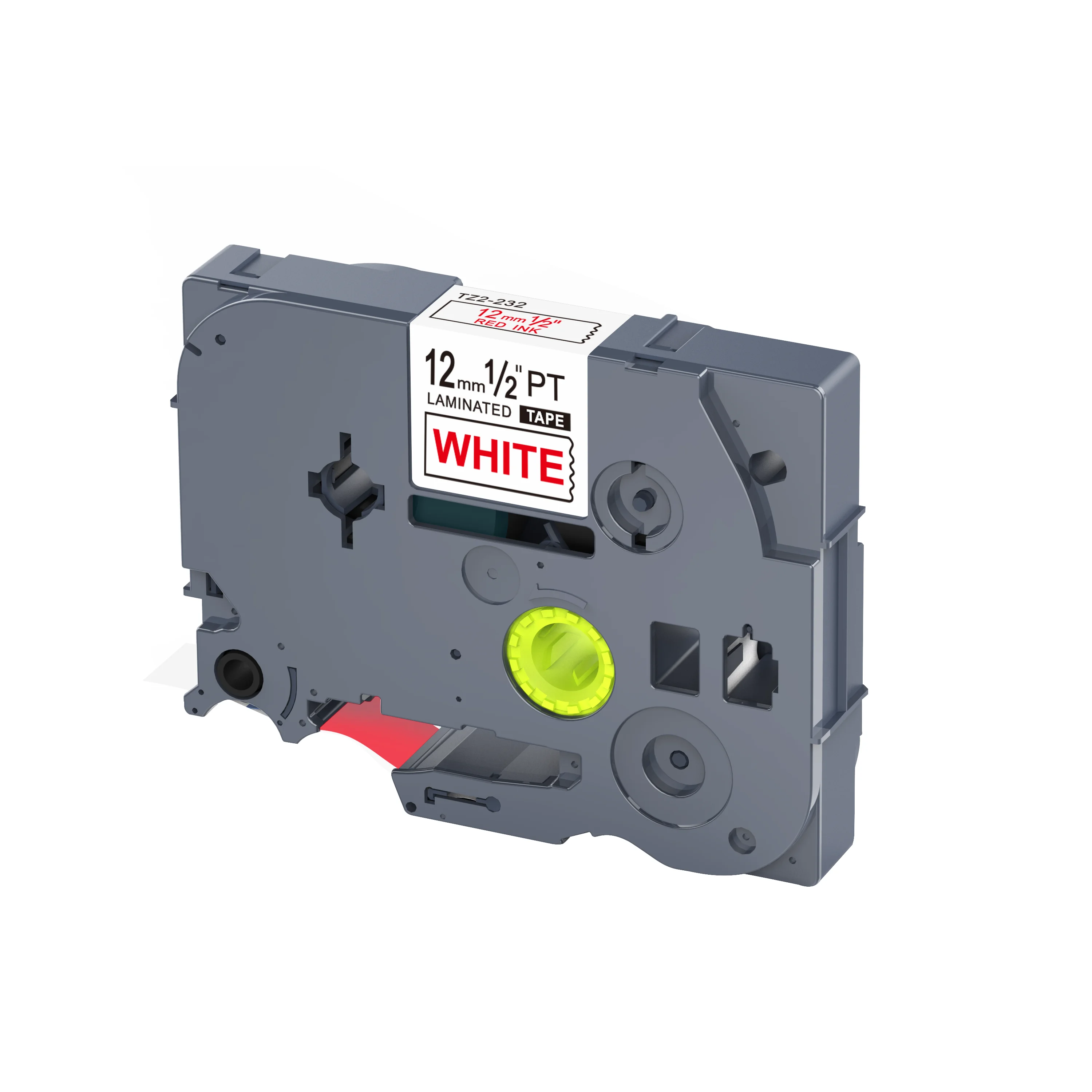 TZ232 TZe232 TZ-232 TZe-232 12 мм красный на белом Совместимость ламинированные этикетки лента картридж для принтера Brother PT-310