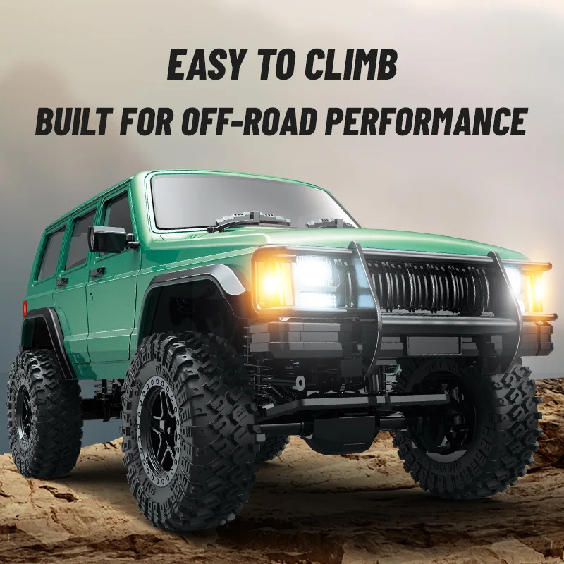 JiefanJJRC Cross border four-drive shock absorber full scale climbing remote control car simulation multi-terrain vehicle toy mo