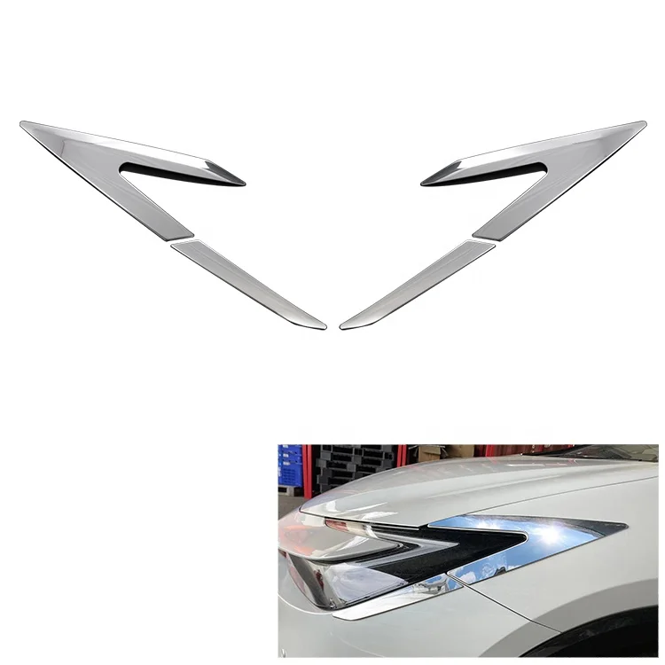 OEM Car Exterior Accessories Headlight Eyebrow Eyelid Cover Trim for Toyota Prius 60 2023