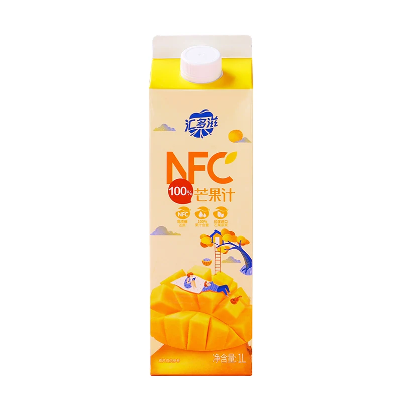 Free of Additive 100% NFC Mango Fruit Juice 1L More Healthy 0 Additives OEM 0 Flavor 0 Color Beverage