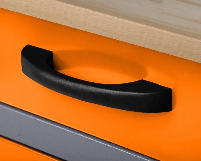 Metal Tool Cabinet Iron Workbench Worktop with Wood for Workshop Can be Customized