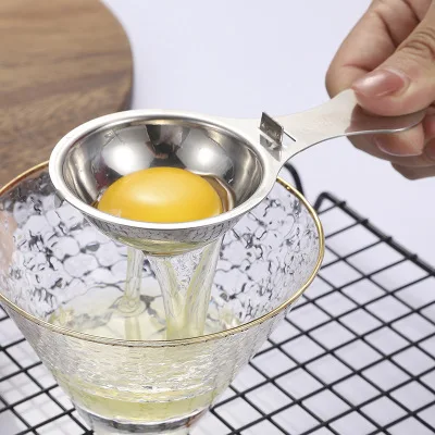 Stainless Steel Filter White Egg from yolks Divider Tools Solid Egg Separator Kitchen Cooking