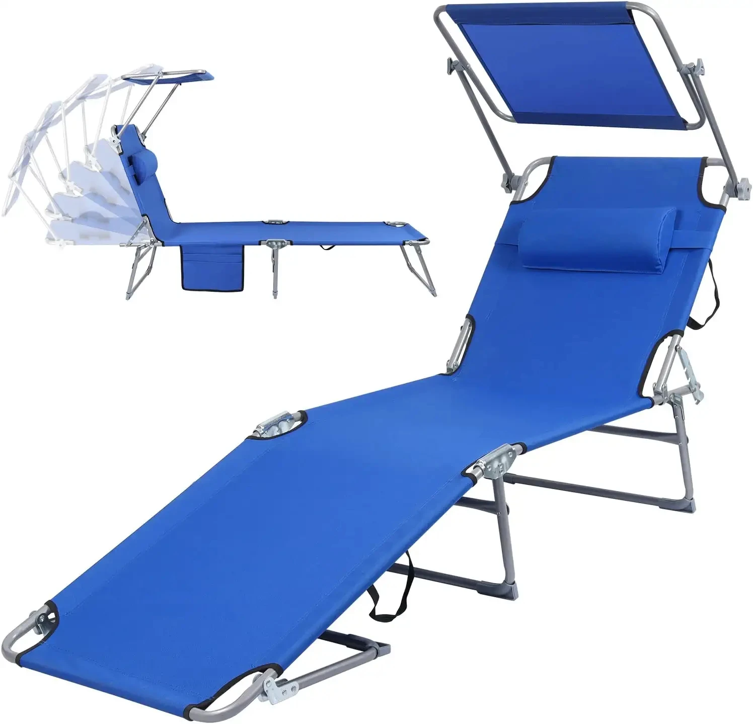 OEM Cheap Custom Aluminium Outdoor Adjustable Portable Fold Folding Fabric Camping Lounge Deck Sea Beach Chair Set