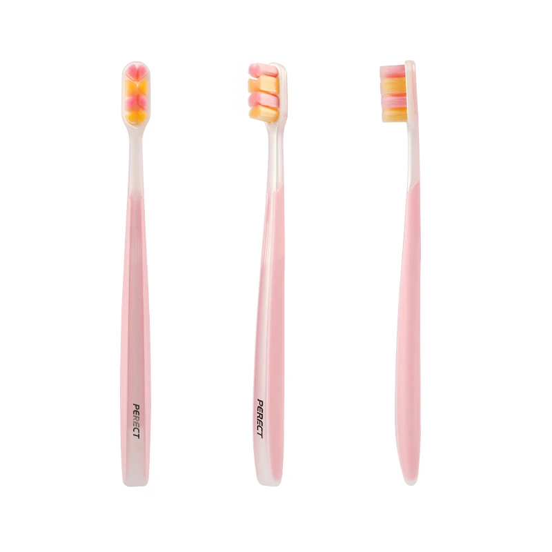 PERFCT Nano Silicone Tooth Brush Set Adult Fine Soft Anchorless Plastic Wholesale Toothbrush