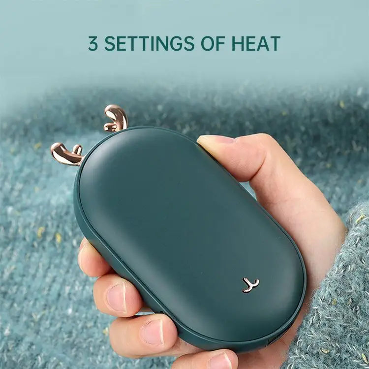 2023 Traveling Mini Pocket USB Rechargeable Fast Heating Heater Portable Electronic Handy Powerbank Winter Hand Warmer