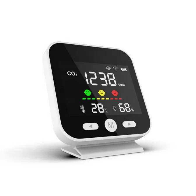Portable Indoor Carbon Dioxide Concentration Infrared Temperature Gas Analyzers Sensor Mini Co2 Meter Wifi Gas Analyzers