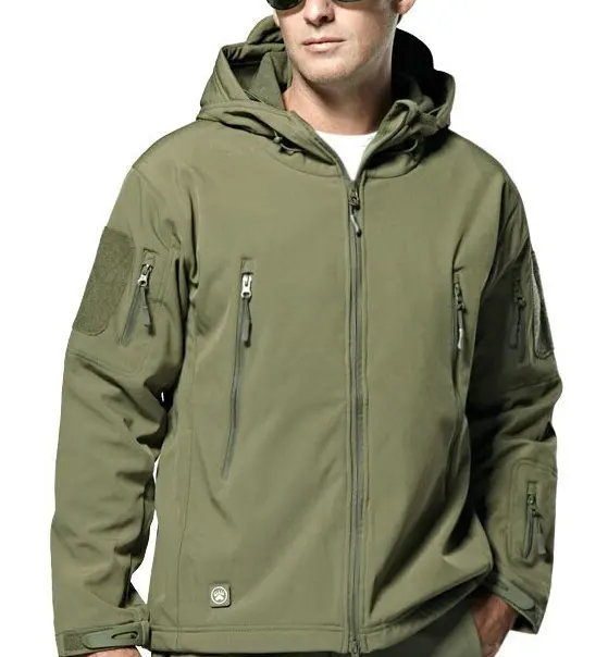 M033 camouflage black mens winter soft shell cargo coach camo hoodies tactical military jacket army