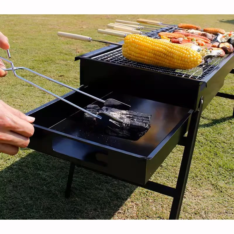 Outdoor Portable Carbon Barbecue Stove for Picnic Garden Party Cooking Terrace Camping Travel Folding Mini BBQ Grill