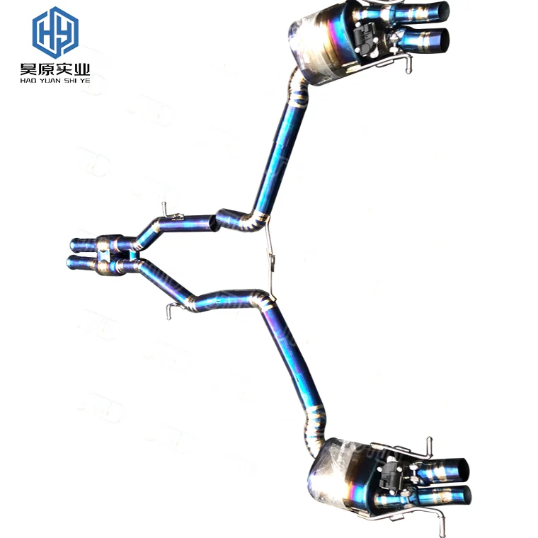 High performance titanium tailpipe exhaust system for Nissan 370Z