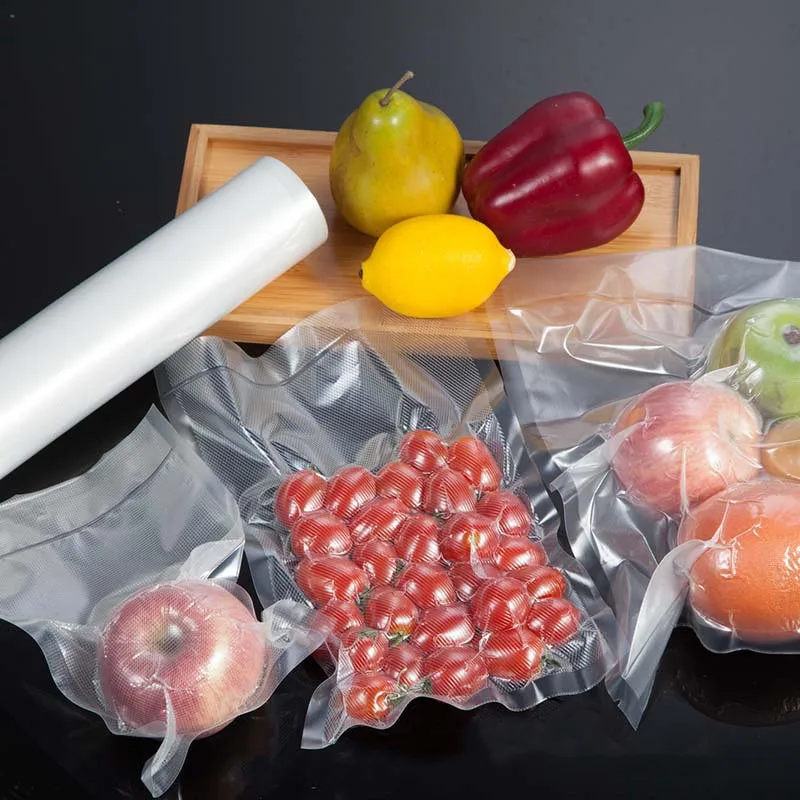 Прозрачный пластиковый вакуумный упаковщик, в наличии на складе, вакуумный упаковщик, в рулонах, биоразлагаемый пищевой пакет