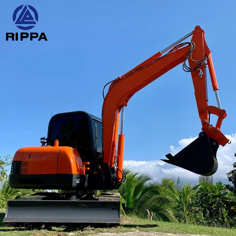 Rippa Machine Manufacture EPA Yanmar Engine Micro Bagger 4 5 T 6 Ton Small Excavator Mini Digger Excavator