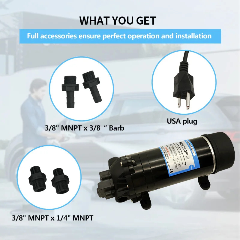 SAILINGFLO DP-160S 1115/120 В AC 5.5LPM 160PSI насос высокого давления