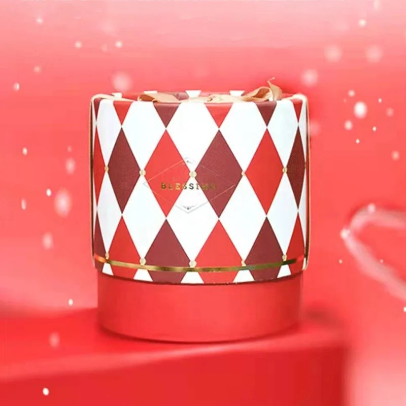 HONGE Customized Cylinder Aluminium Foil Cardboard Tea Cans Paper Tube Canister for Food Packaging