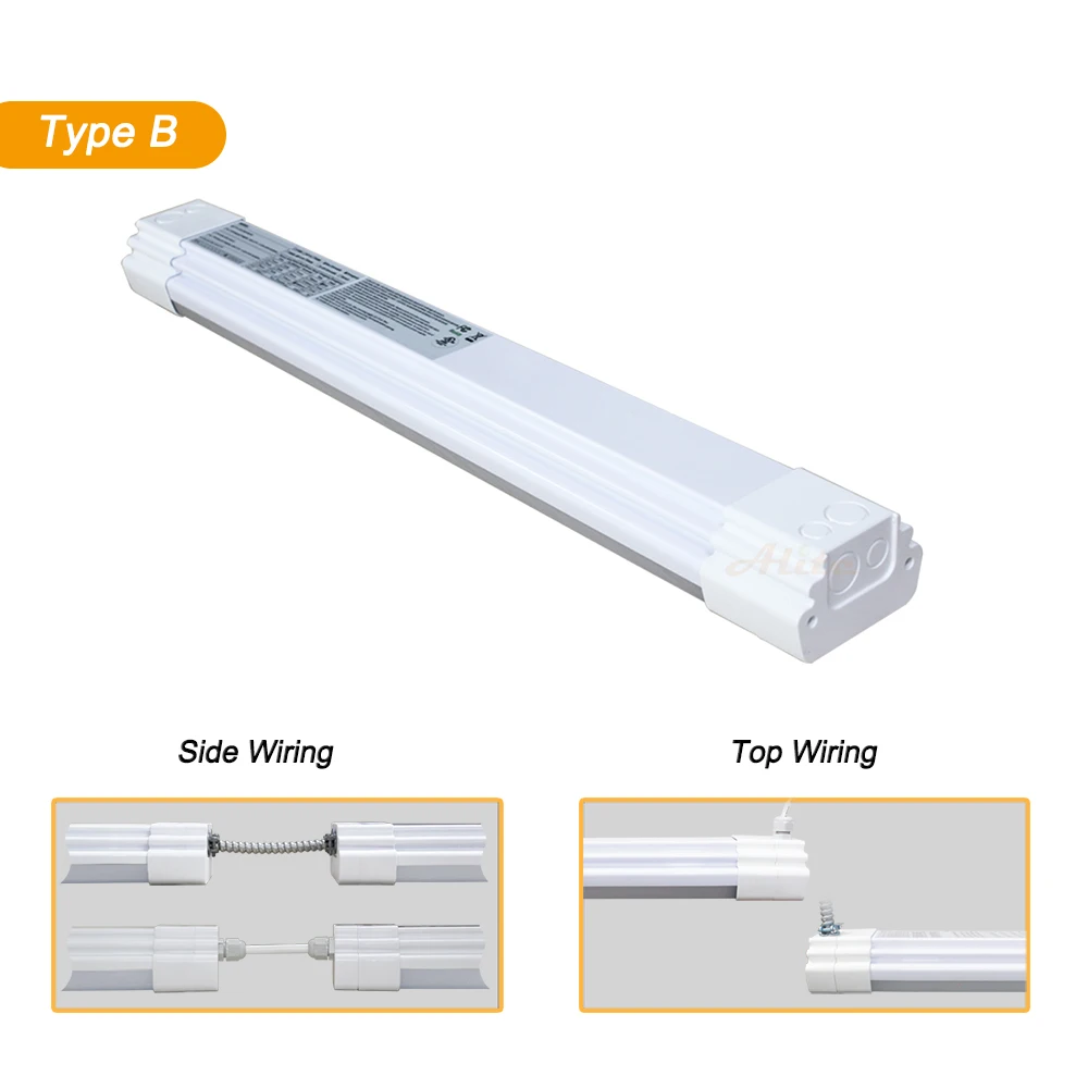 Emergency LED batten light IP65 subway 1500mm LED light 60W metro station LED tri-proof