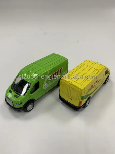 Индивидуальные 1/38 с логотипом оптовая продажа металлический грузовик игрушечный автомобиль детский фургон из сплава