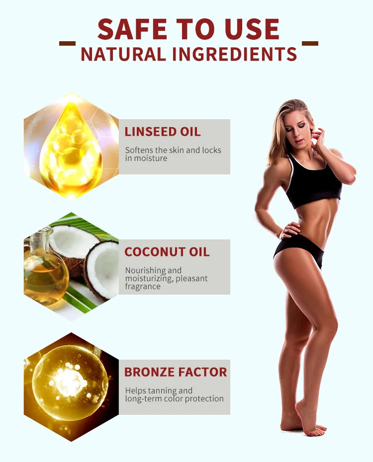 Wholesale Long Lasting Effect LIDORIA Suntan Oil Healthy Bronze Skin Color Developing Suntan Oil
