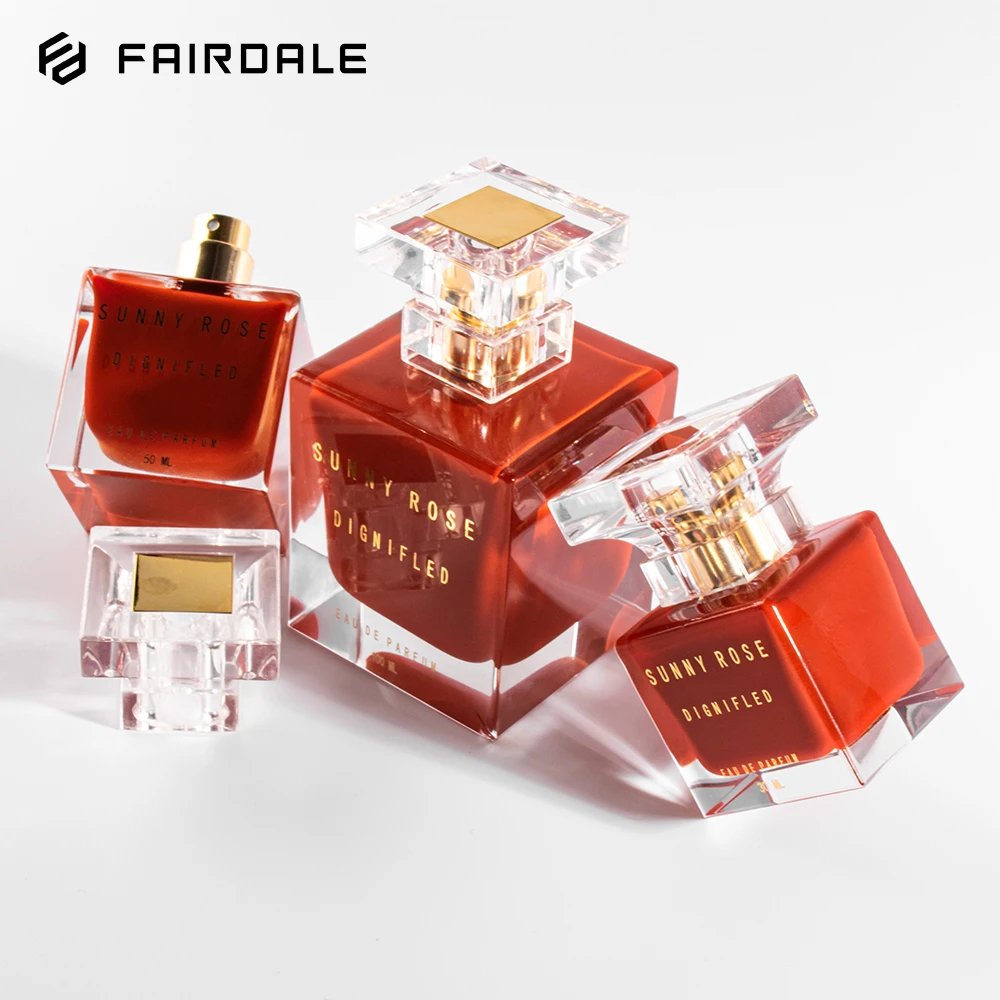 2022 Новое поступление 30 мл 50 100 женские квадратные стеклянные флаконы для духов