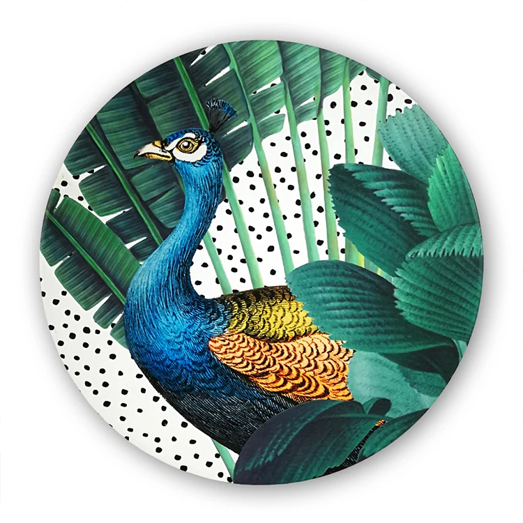 Competitive price peacock oil painting birds 3d oil painting on canvas