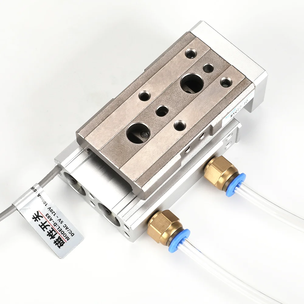 MXQ series pneumatic slide cylinder with guide rail MXQ16