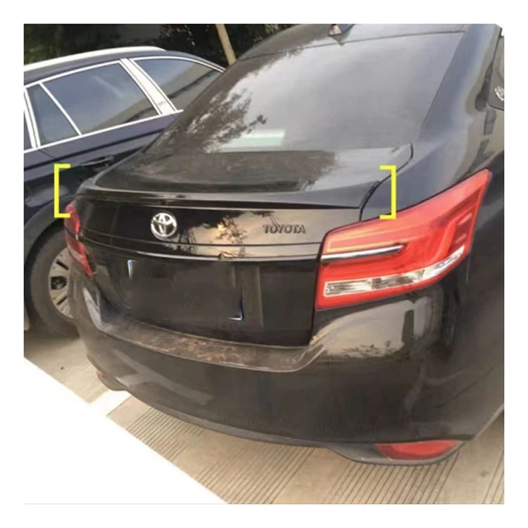 Mingao factory hot sale auto parts pressed wing rear spoiler for Toyota 21 Vios Spoiler