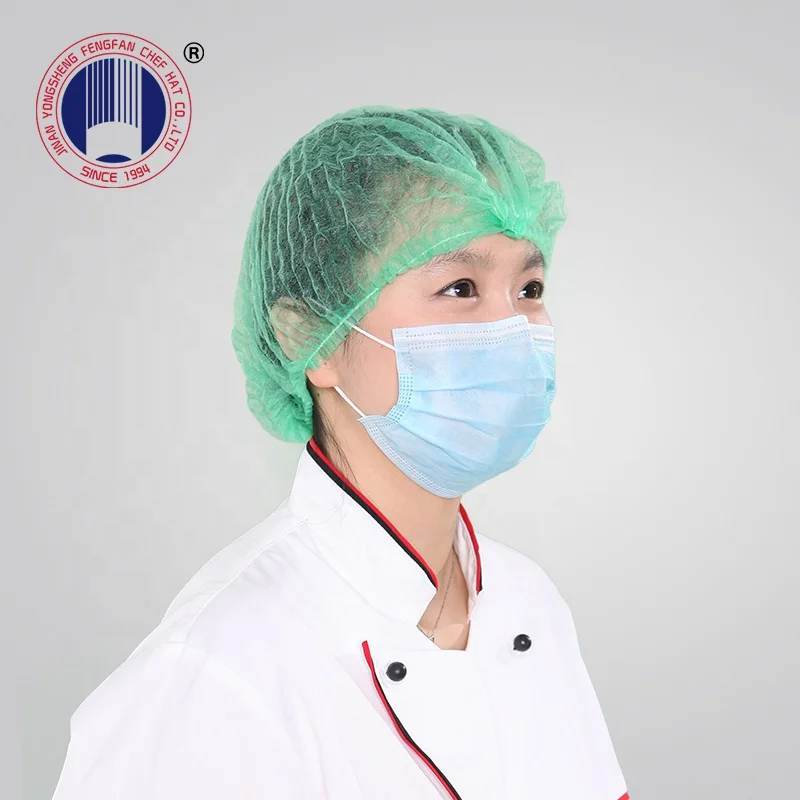 Disposable non woven mop clip cap/mob cap/hair net
