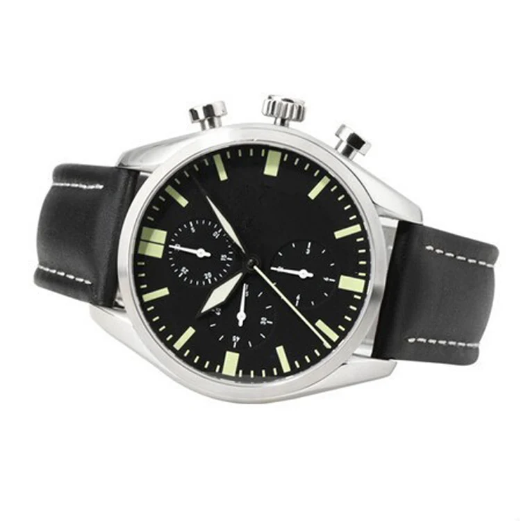 5ATM water resistant bronze leather strap quartz watches men wrist