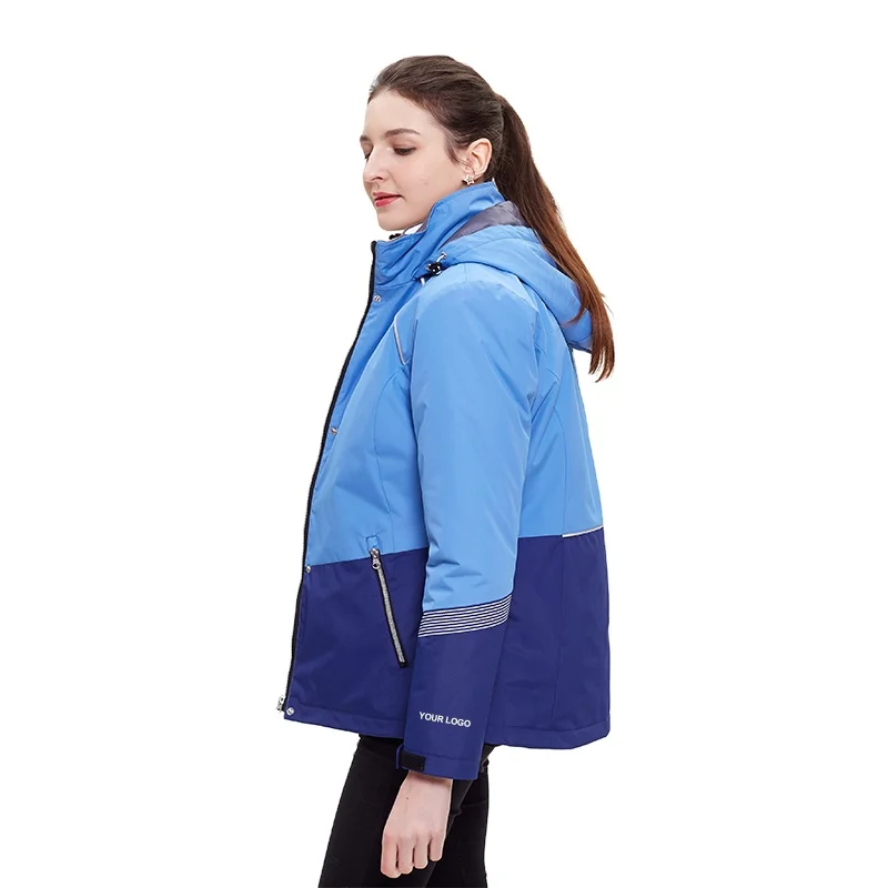 3 in 1 winter jacket woman wear clothing customized ski snowboard jacket