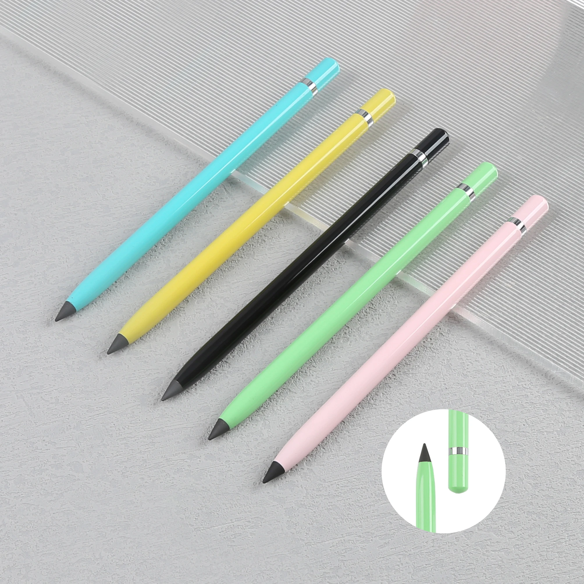 TTX School Stationery Hb Pencil Sketch Painting Replaceable Pencil Head Metal Eternal Pencil