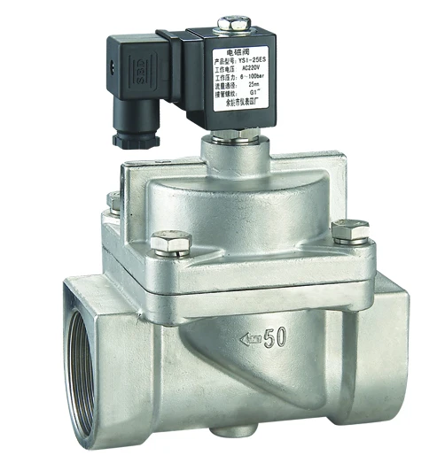 YSI HIGH PRESSURE SOLENOID VALVE , G1/2'~2', DN15~50MM,stainless steel 6-100bar
