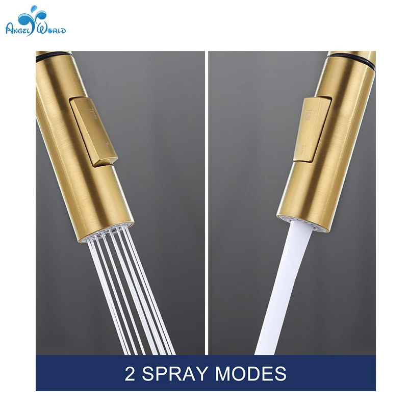 Wholesale Gold Bathroom Faucet with Black Silver Sensing Hot and Cold Kitchen Show Faucet Ceramic Valve Core Pull out Spray