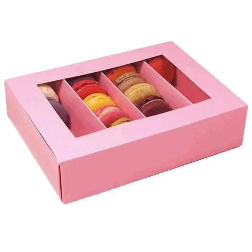 Hot Sale Nice Looking Different Shapes Macaron Boxes Packaging