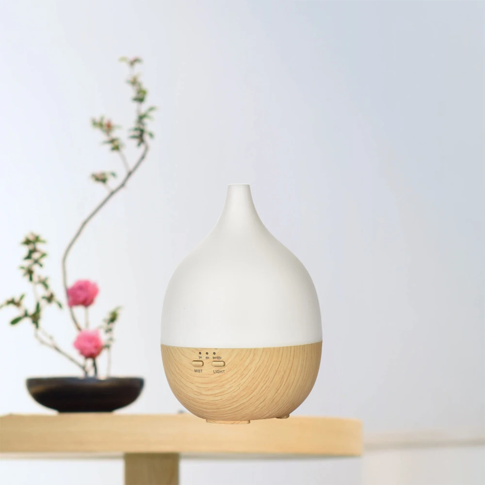 factory wholesale 200ML wooden grain ultrasonic essential oil diffuser