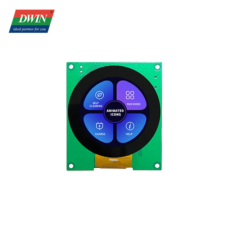 DWIN new arrival 2.1 inch 480*480 circular TFT LCD Module HMI intelligent LCD display for ESP/STM