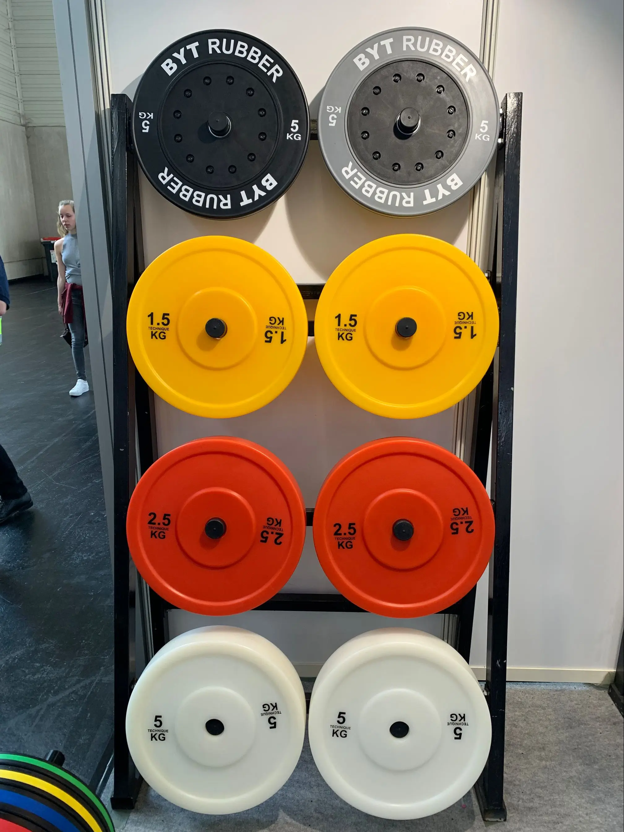 450mm Hot Selling Weightlifting Training Adjustable Gym Plate Bumper Plates Plastic Weight Plate