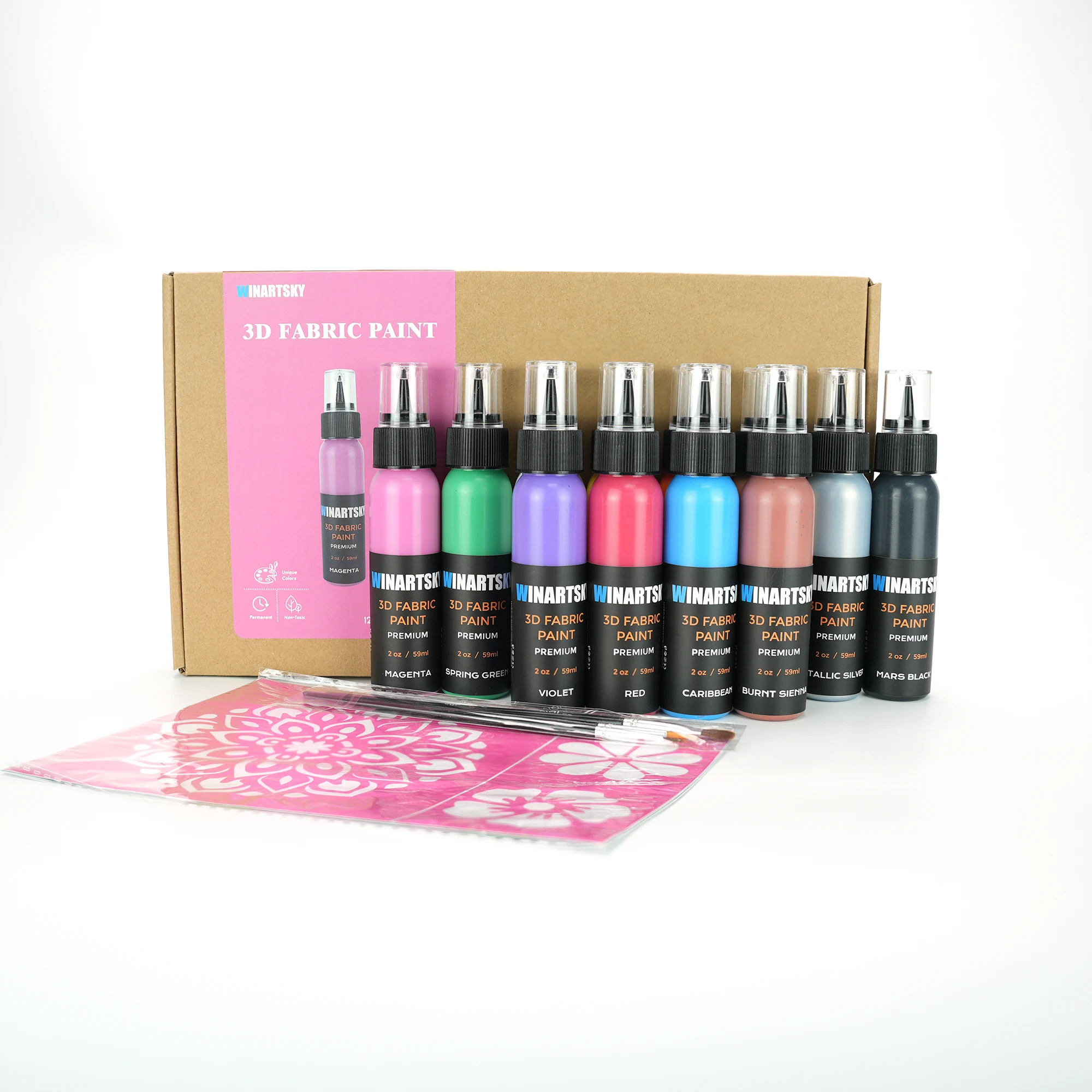 3D ткань краска 12 видов цветов 60 мл ткань краска для одежды