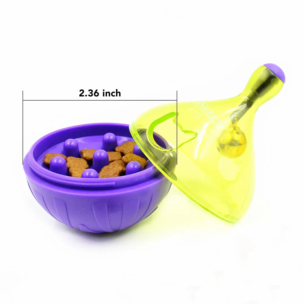 Pet Leaky Treat Ball Feeder Cat Snack Interactive Tumbler Dog Toy