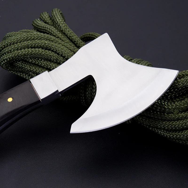 High quality customize material 3Cr13 stainless steel small camping axe hatchet with wood handle