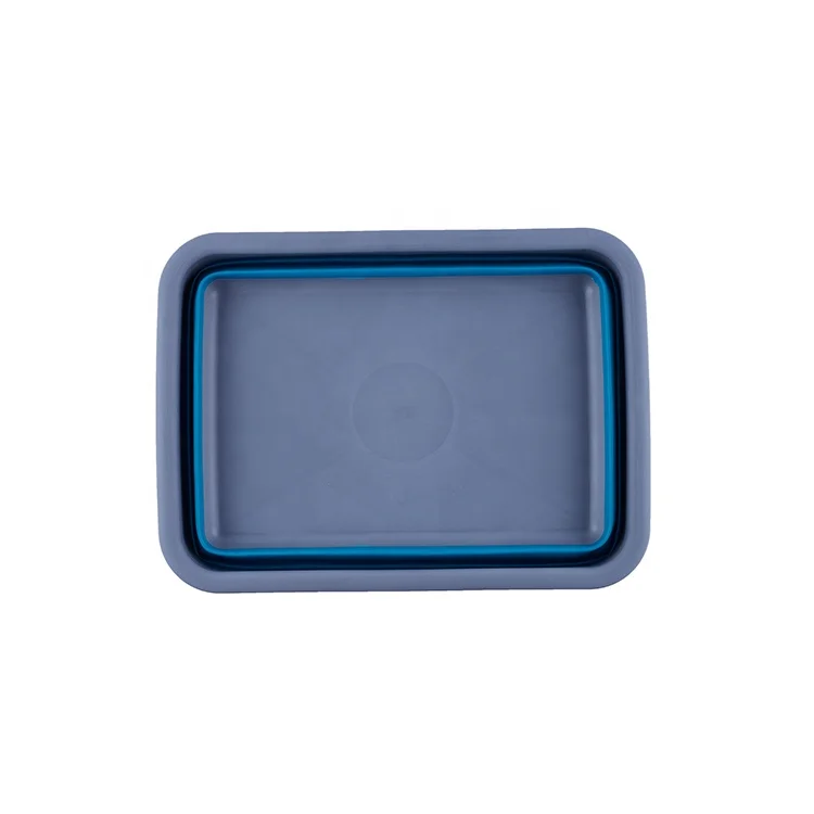 Складная корзина для посуды, кухонная силиконовая складная раковина из ТПР, складная корзина для мытья фруктов и овощей