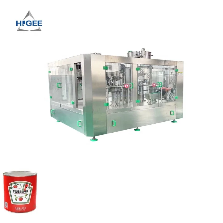 Canned baked beans in tomato sauce filling and seaming machine korean sauce bottling machine