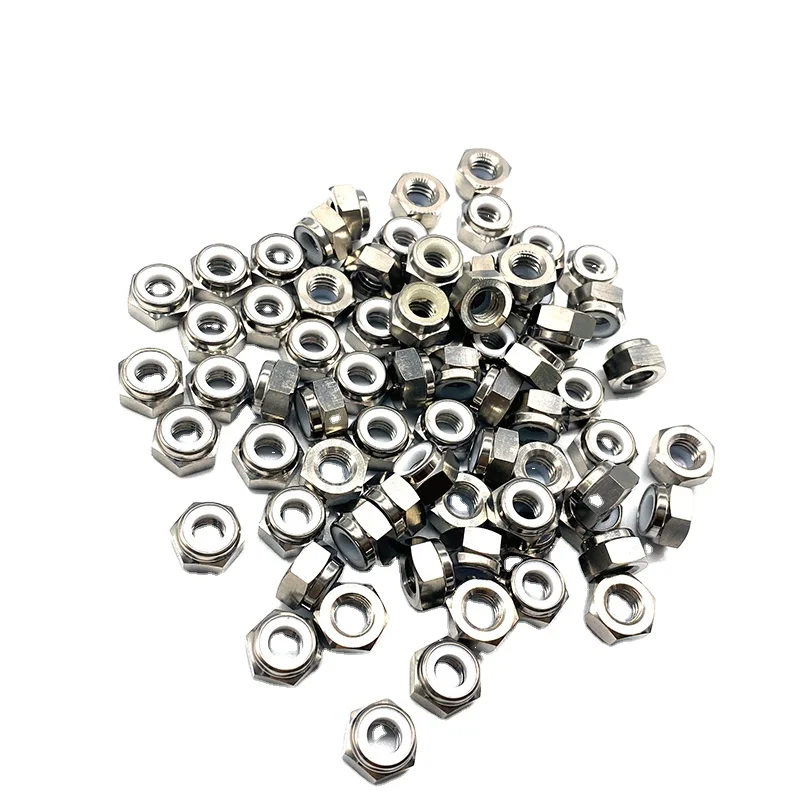 High Quality gr5 titanium nut M6 Nylon Insert Hex Lock Nuts DIN985 screw manufacturers By PYTITANS